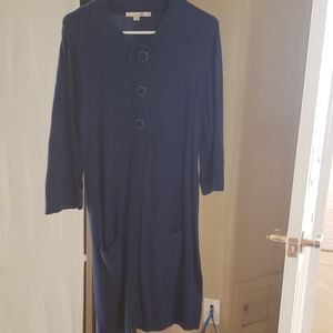Long sleeved navy boden dress gently used